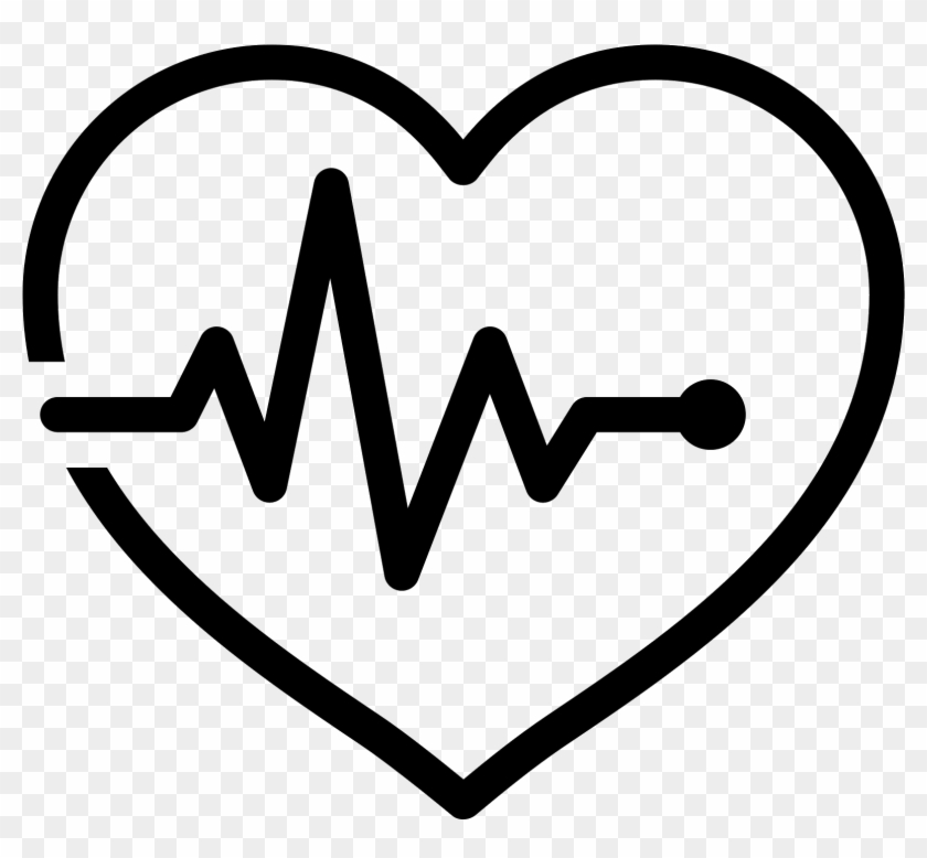 Heart With Pulse Icon - Pulse Icon Clipart