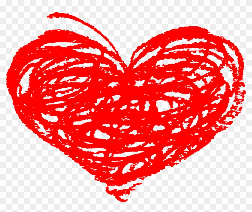 Free Download - Red Scribble Heart Png Clipart #248555