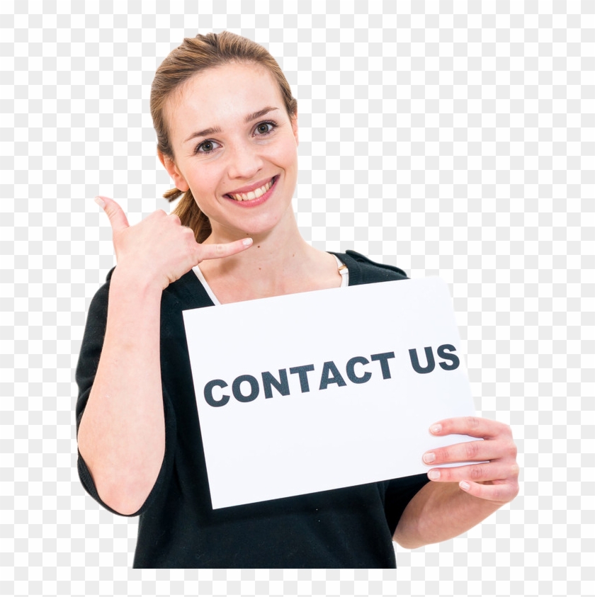 Contact Us Girl - Contact Us Girl Png Clipart