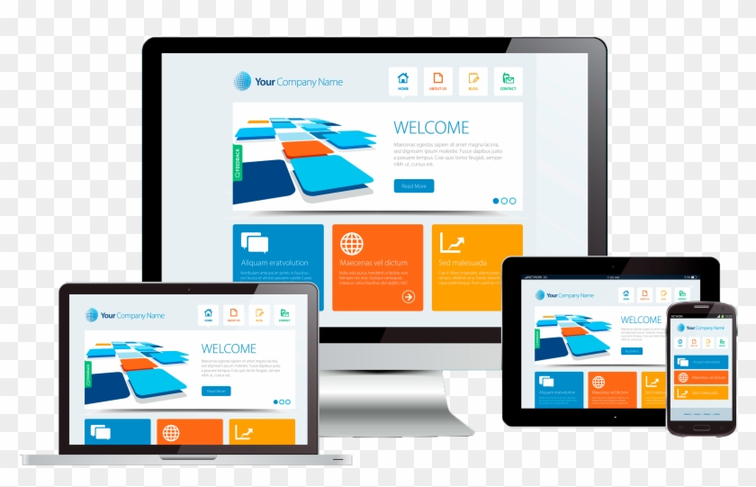 Mobile Friendly Web Development - Responsive Web Design Png Clipart