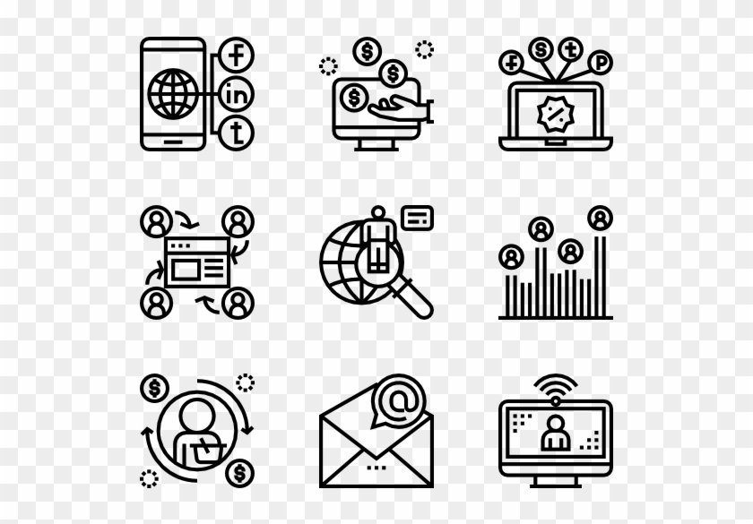 Digital Marketing - Work Icon Clipart #249372