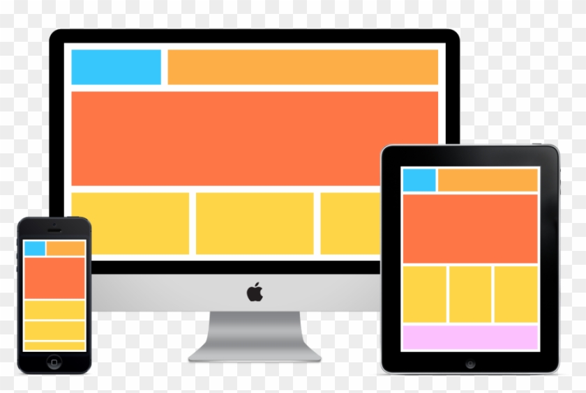 Mobile Websites - Responsive Web Design Clipart