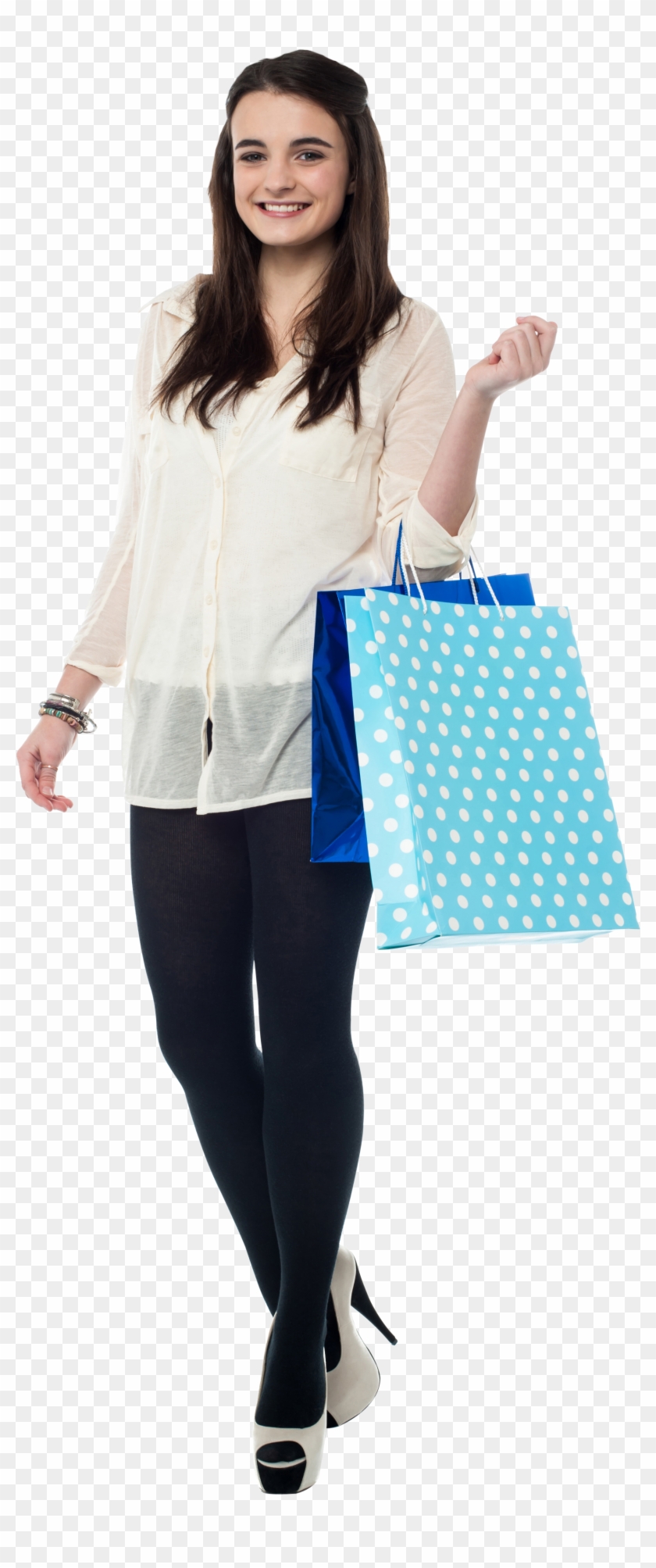 Women Shopping Hd Free Png Image - Woman Shopping Hiver Png Clipart #249791