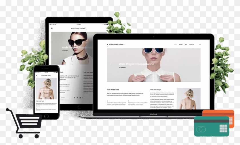 Being One Of The Leading E Commerce Web Design Company - Website Mockup Template Clipart