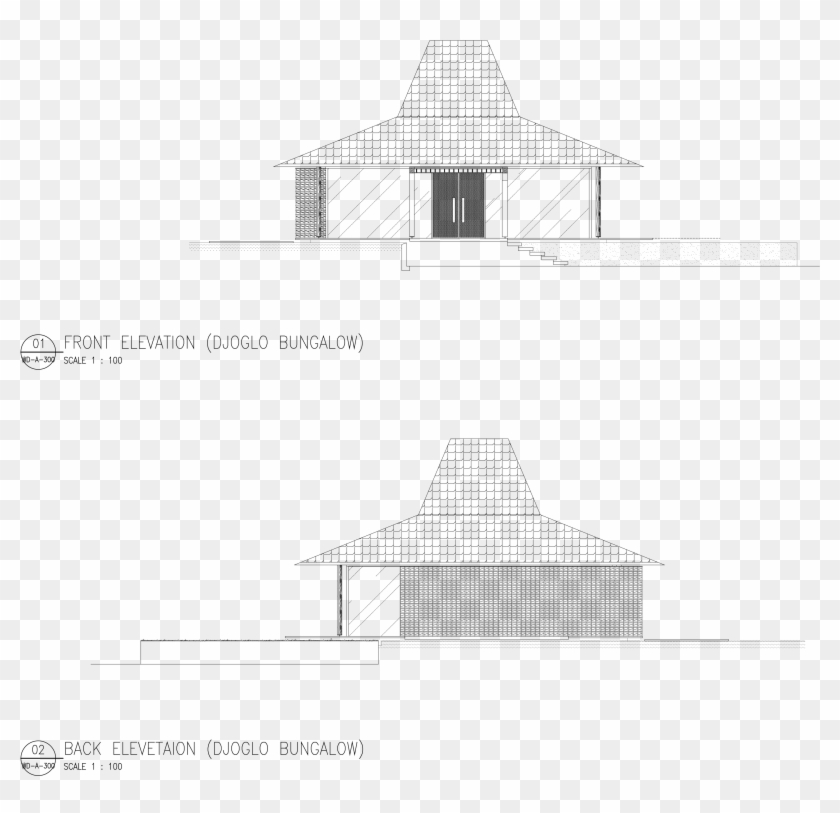 Djati Lounge Djoglo Bungalow On Architizer Png Hindu - Hindu Temple Clipart #249849