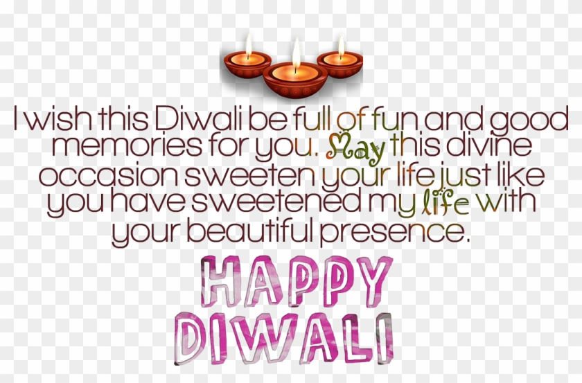 Diwali Wishes Png Image Free Download - Calligraphy Clipart #249941