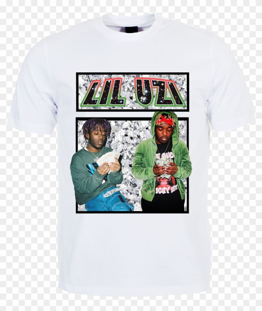 Image Of Lil Uzi White - Active Shirt Clipart (#2400087) - PikPng