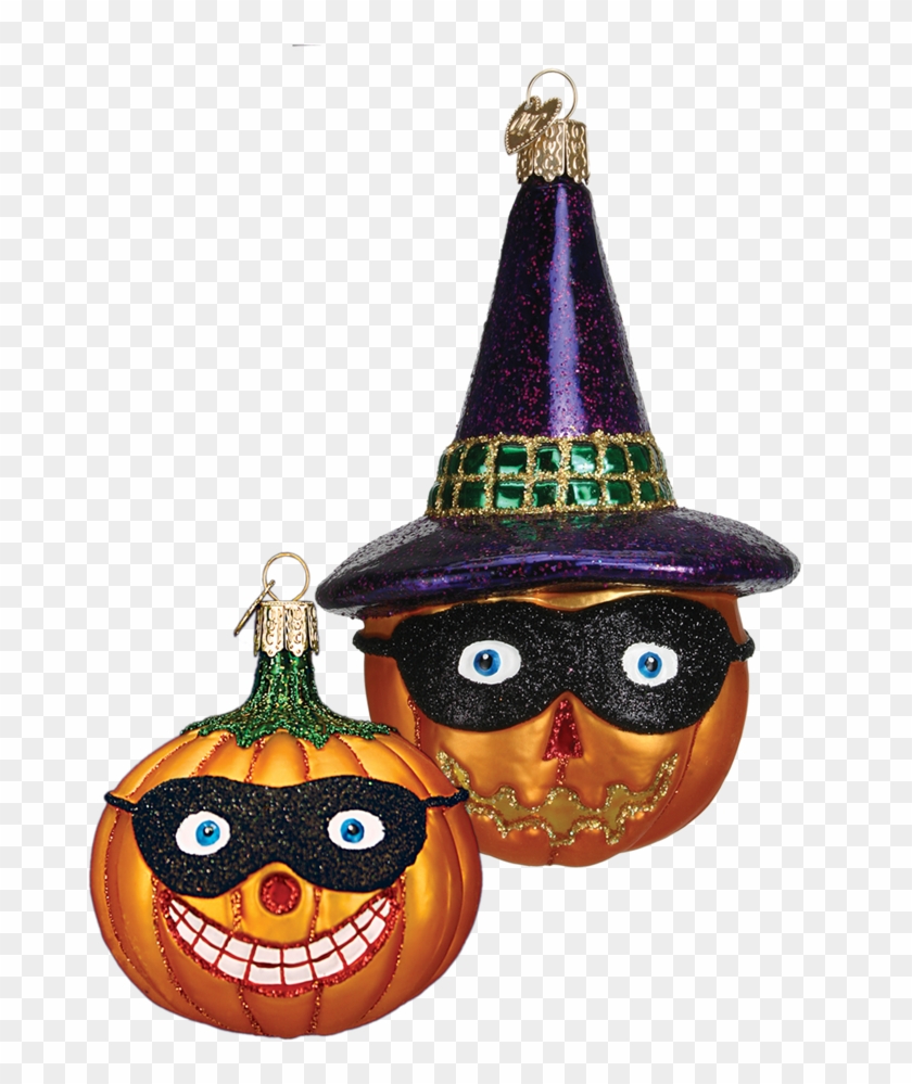 Masked Jack O'lantern Ornament - Jack-o'-lantern Clipart #2400393