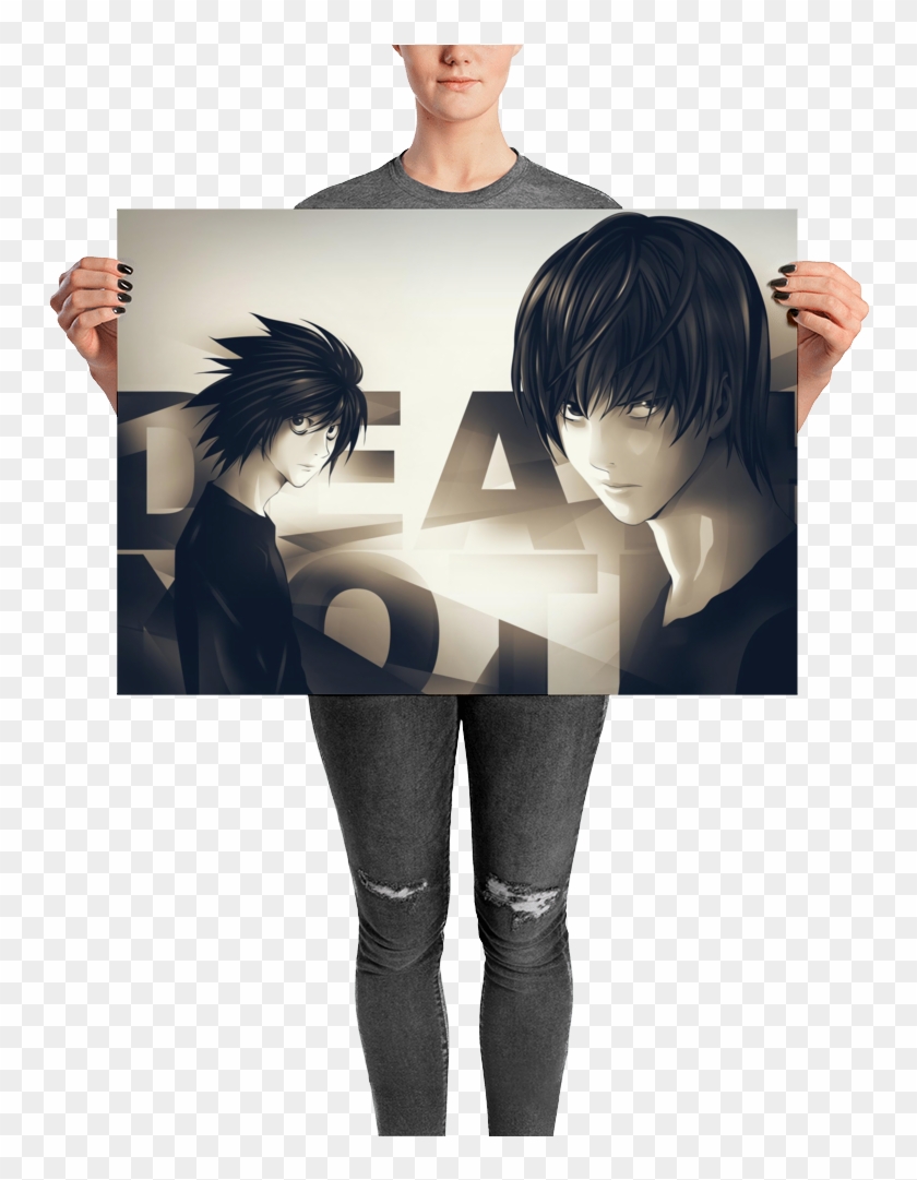Death Note Poster - Death Note Kira And L Clipart #2400432