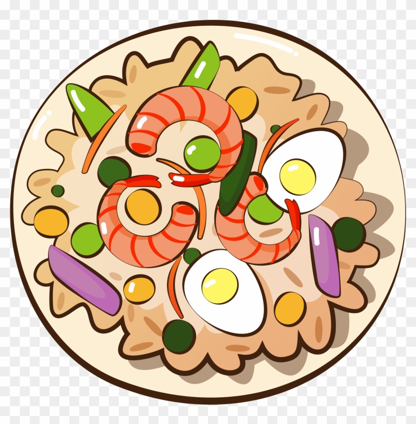 Shrimp Fried Rice Gourmet Food Png And Vector Image Clipart