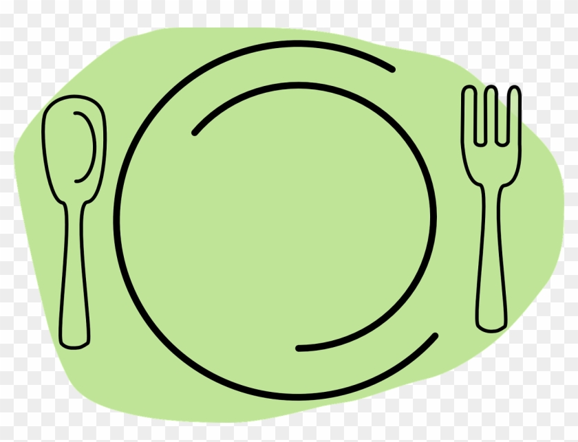 Cutlery Food Plate Knife Fork Png Image - Plate With Food Knife Fork Clipart #2401124