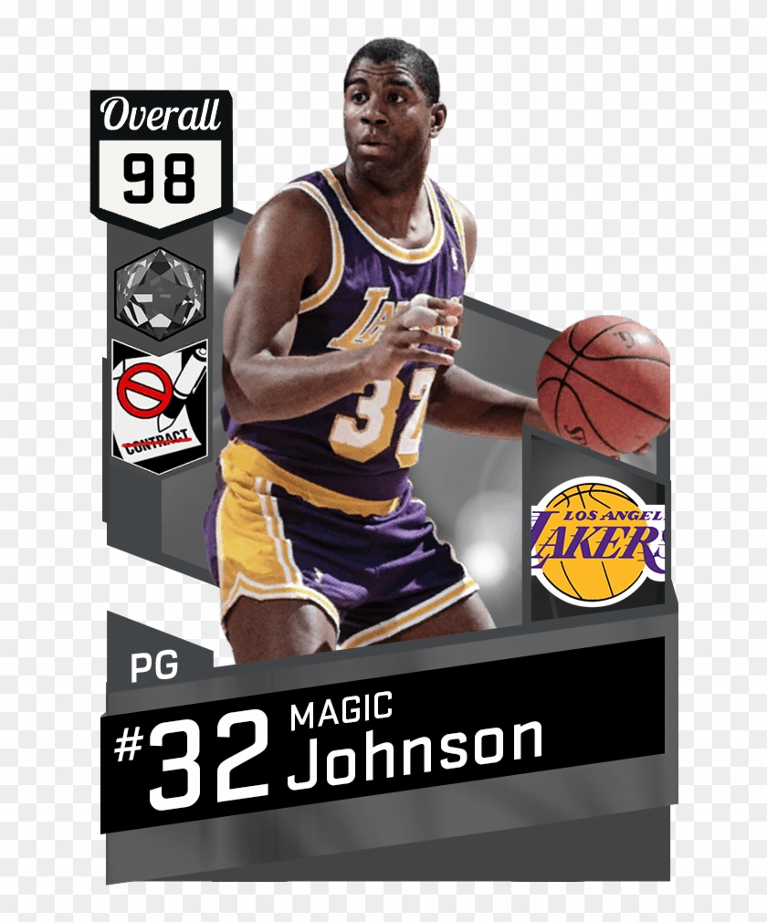 651 X 941 5 0 - Magic Johnson Nba 2k17 Clipart