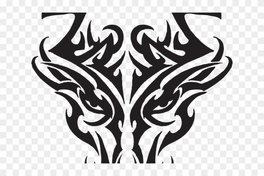 Body Art Tattoos Png Transparent Images - Tribal Dragon Head Tattoo Clipart #2401584