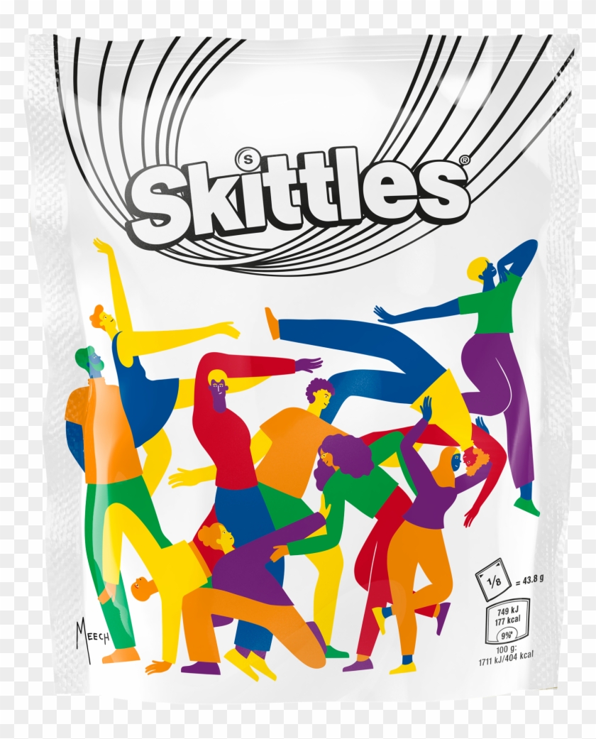The Project Builds On The 'give The Rainbow' Concept - Skittles Black And White Clipart