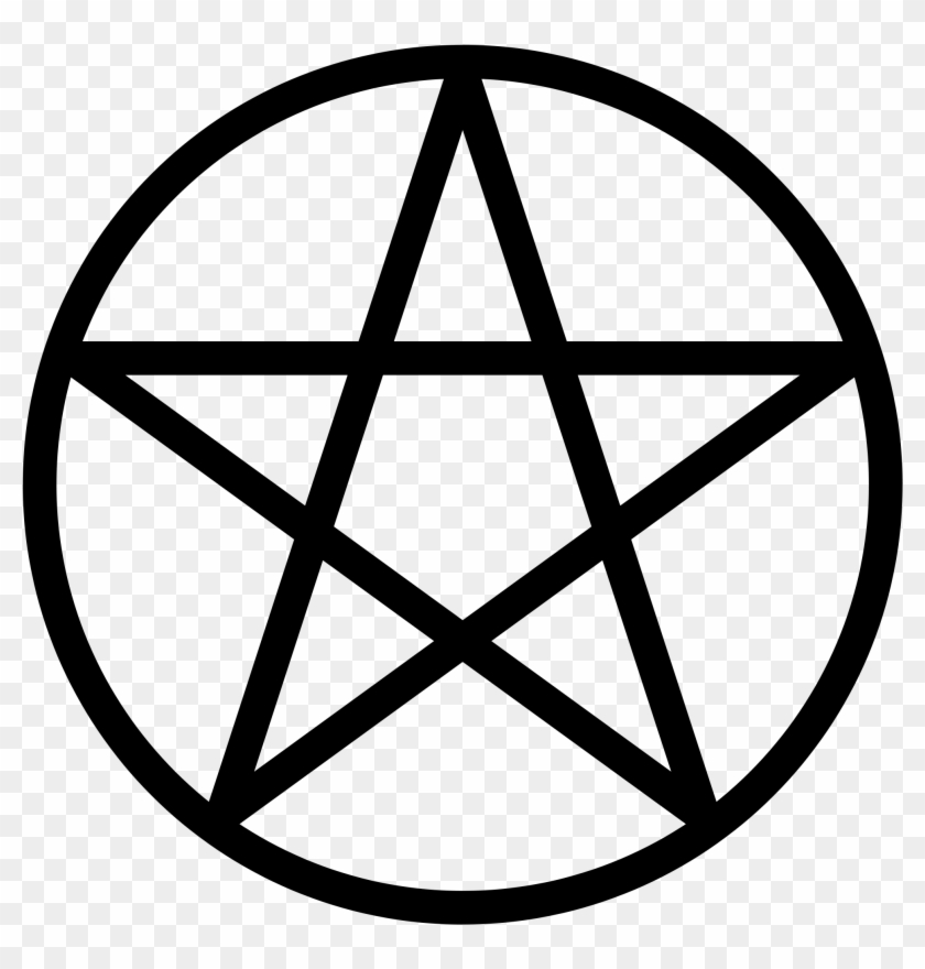 Pentacle Png - Pentacle Black And White Clipart #2402127