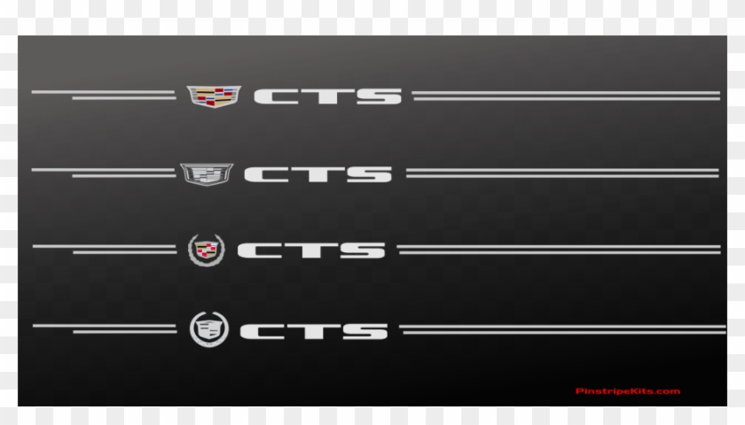 Cadillac Cts Name Vinyl Emblem Logo Decal Pinstripe - Car Clipart #2402175