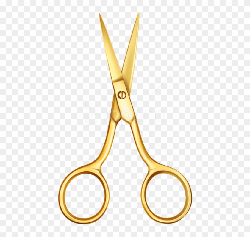 Scissors Clipart Png - Clipart Gold Hairdressing Scissors Transparent Png