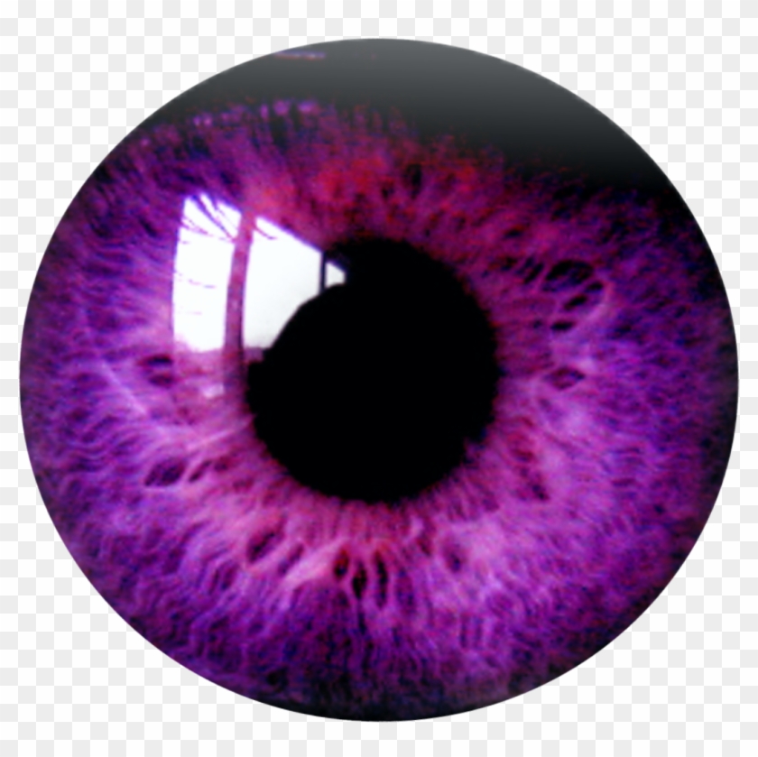 Eye Sticker - Purple Eye Lens Png Clipart #2402379