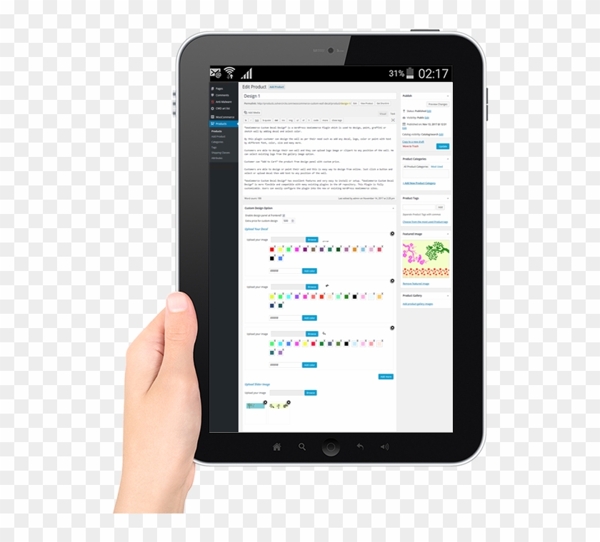 User Can Design, Paint, Graffiti Or Sketch Wall By - Tablet Computer Clipart