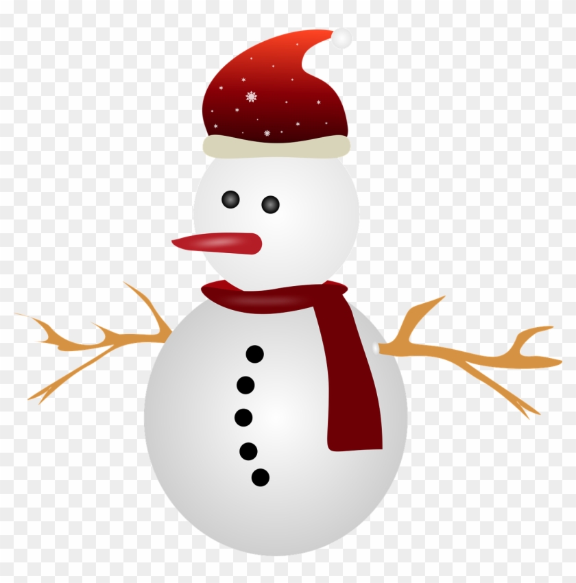 Snowman Christmas Snow - Boneco De Neve Natal Png Clipart