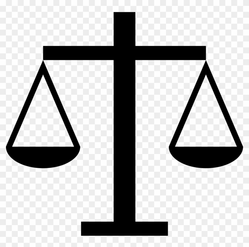 Vector Free Balance Scale Of Svg Png Icon Free - Rule Of Law Png Clipart #2403587