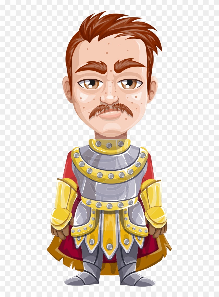 Medieval Knight Cartoon Vector Character Aka Mr - Cartoon Clipart