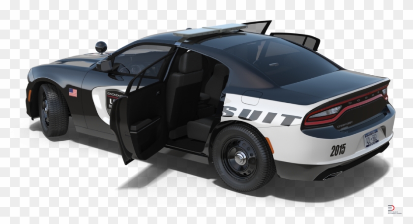 1 Dodge Charger Police Car Rigged Royalty-free 3d Model - Supercar Clipart