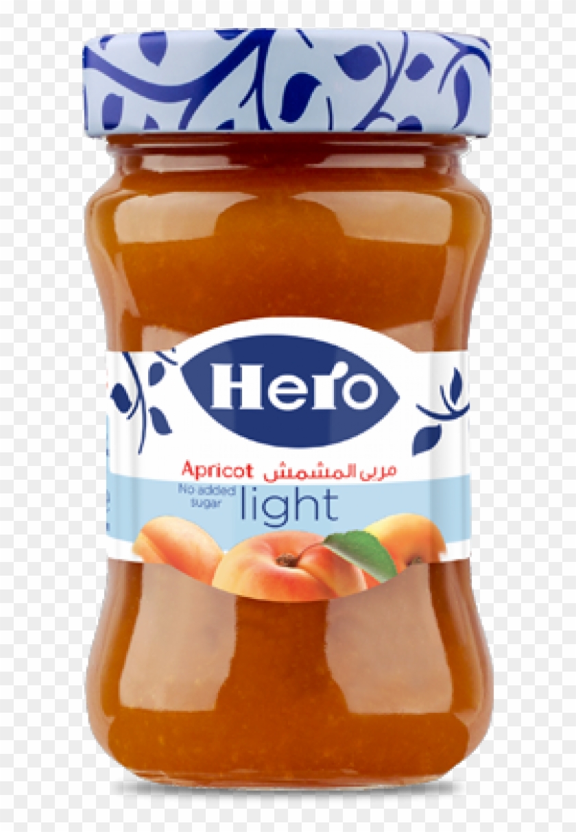 Hero Light Strawberry Jam 200g Clipart