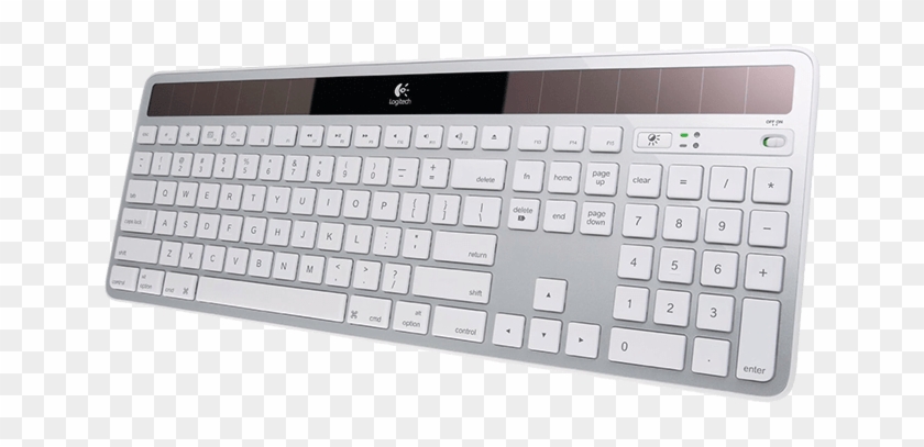 Logitech K750 Solar Wireless Keyboard For Mac With - Logitech Mac Keyboard Clipart #2404412