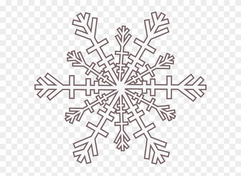 Black And White Borders Snowflakes Clipart #2405483