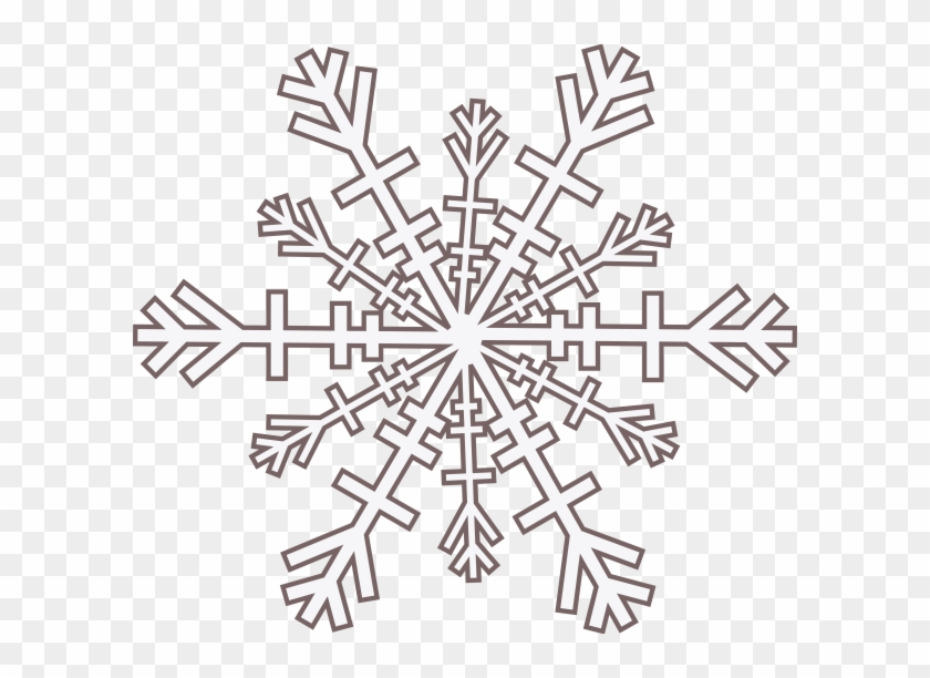 Black And White Borders Snowflakes Clipart