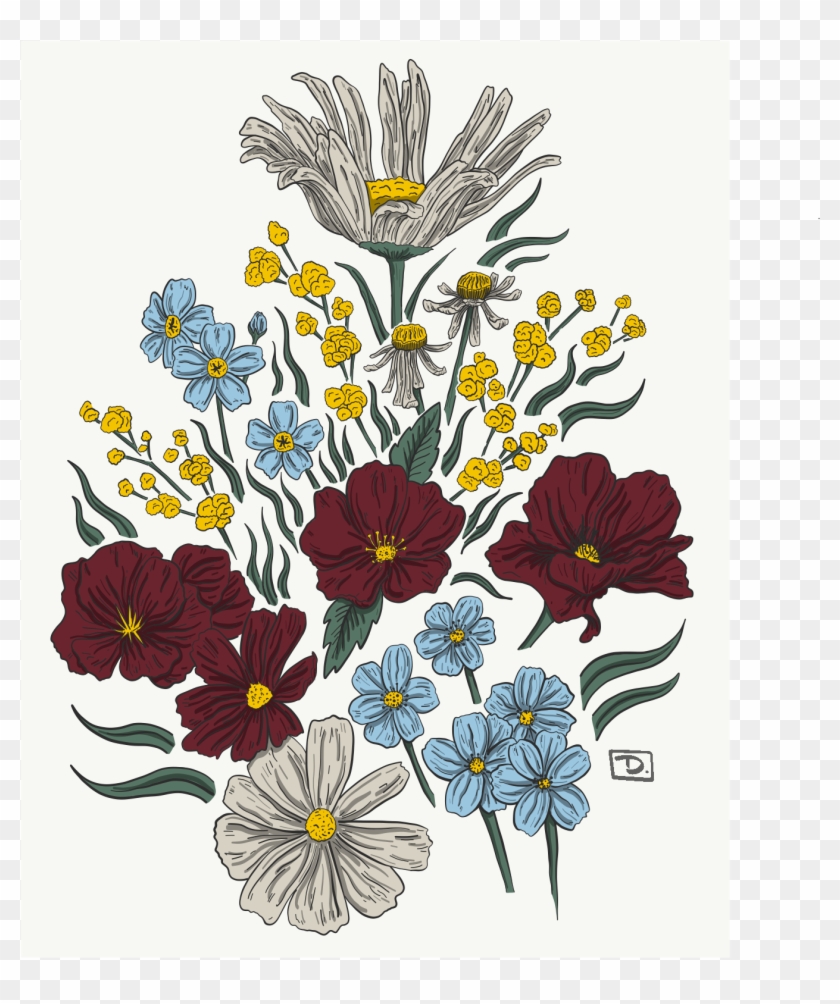 Wild Flowers - Bouquet Clipart