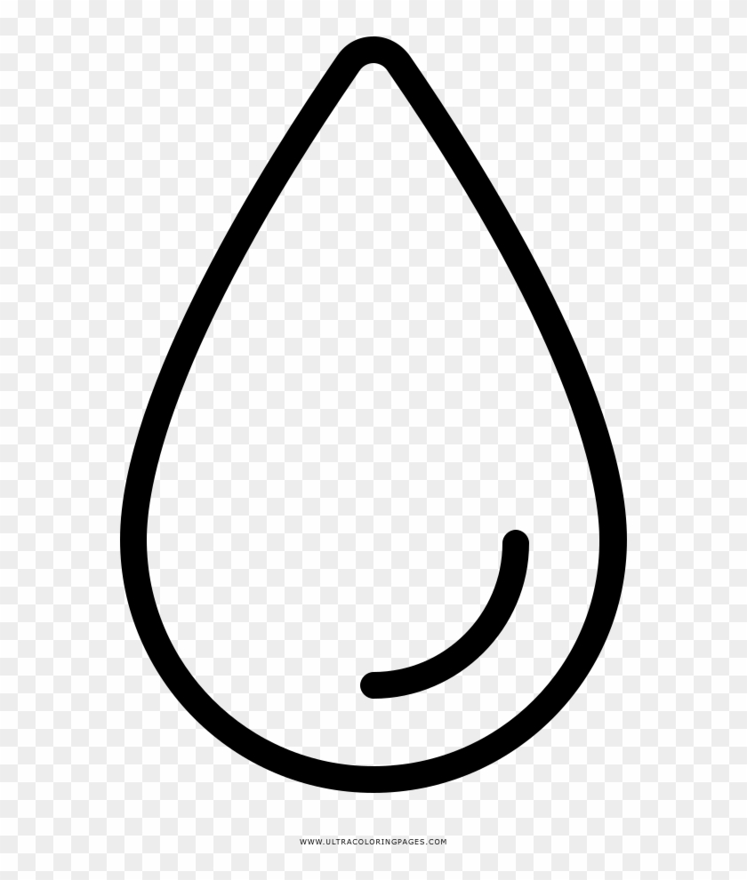 Water Drop Coloring Page - Line Art Clipart