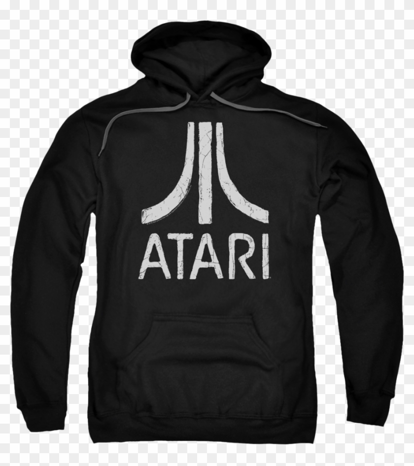 Distressed Atari Logo Hoodie - Flash Star Labs Hoodie Clipart #2406032