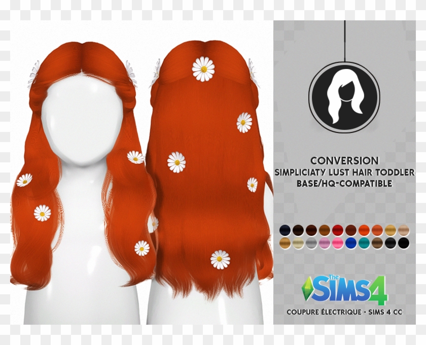 Simpliciaty Lust Hair Toddler Version > Characteristics - Sims 4 Simpliciaty Cc Hair Clipart