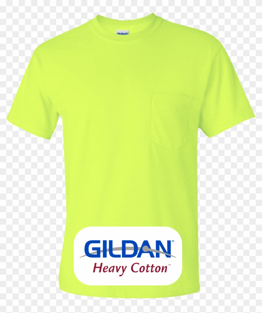 Neon Green Blank T Shirts - Custom Company Safety Shirts Clipart