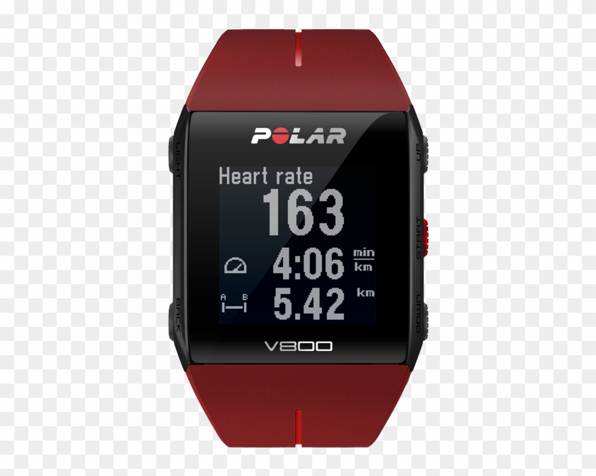 Polar V800 Gps Sports Watch With Heart Rate, Red - Polar Clipart #2406292