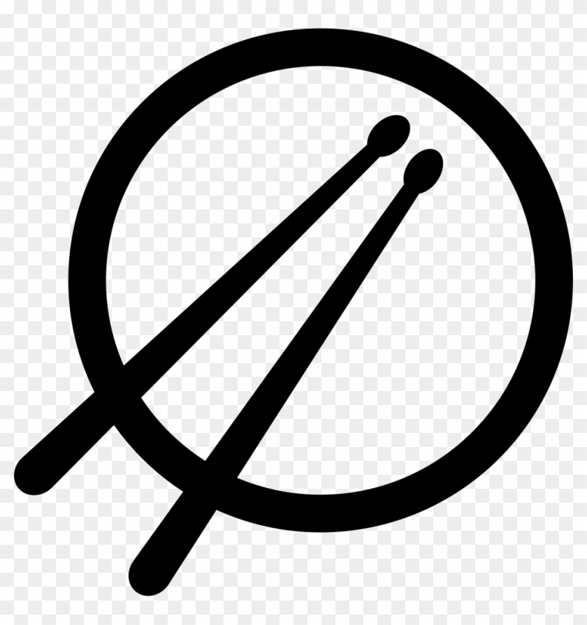 Drum And Drumsticks Top View Svg Png Icon Free Download - Drum Sticks Png Clipart