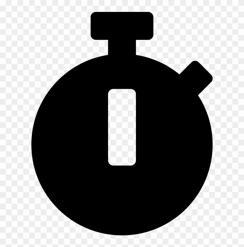Font Awesome 5 Solid Stopwatch - Sign Clipart