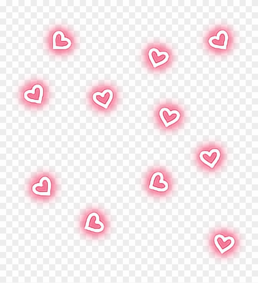 #pink #hearts #hearteu #pink #glow #neon #light #pretty - Neon Pink Heart Png Clipart