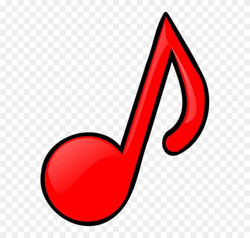 Graphic Black And White Stock Melody Pencil And In - Red Music Note Clipart - Png Download #2407386
