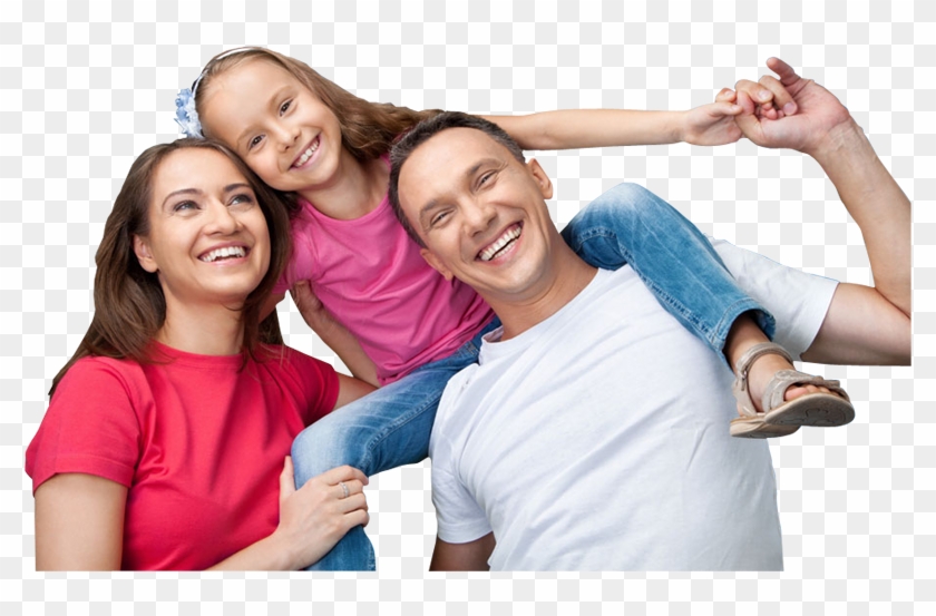 Happy Smiling Family Having Fun - Diversión En Familia Clipart