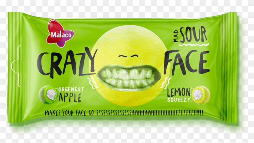 Crazy Face Gives You What It Promises As Your Face - Snack Clipart