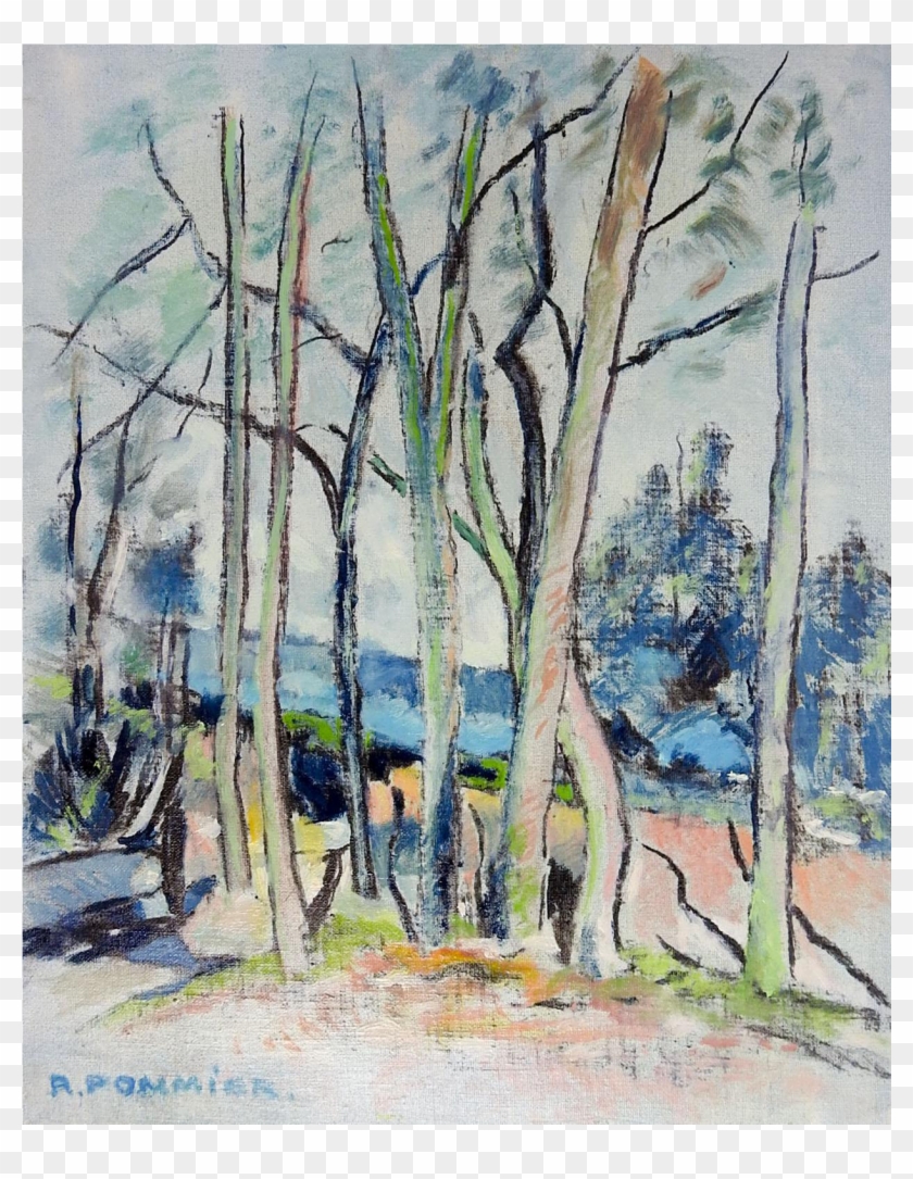 Modernist French Landscape Oil Painting Chairish - Painting Clipart #2409064