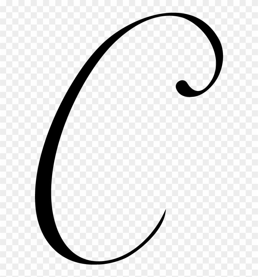 Monogram Letters 3 - Letter C Cursive Png Clipart #2409239