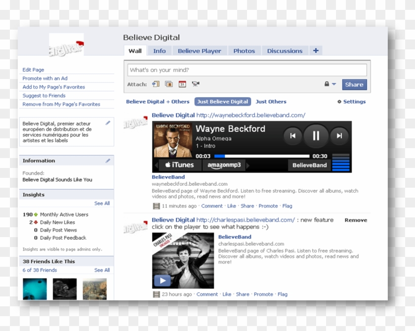 New Believe Facebook Player Now Available , Png Download - Charles Pasi Uncaged Clipart