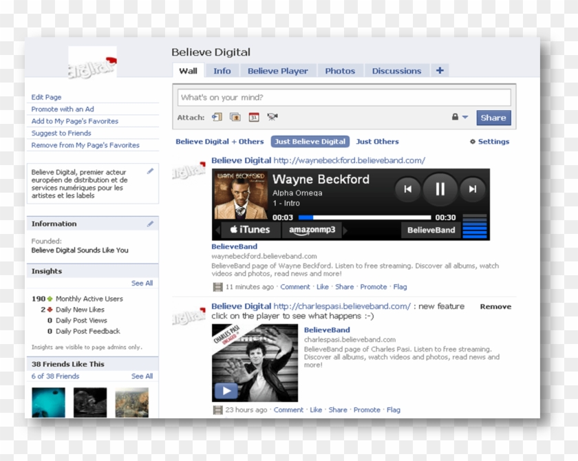 New Believe Facebook Player Now Available , Png Download - Charles Pasi Uncaged Clipart #2409339