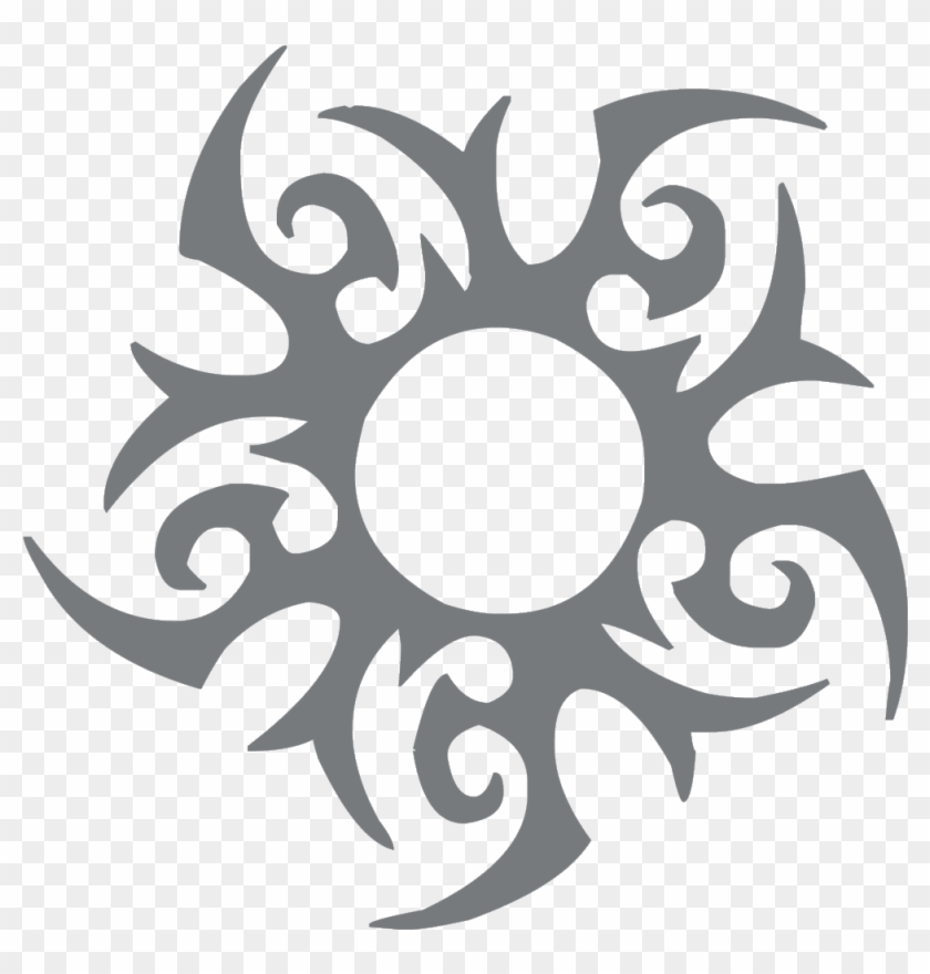 Tribal Sun Png - Tribal Sun Tattoo Png Clipart