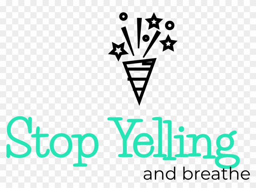 Stop Yelling And Breathe - Graphic Design Clipart