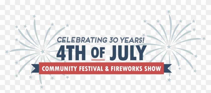 4th Of July Festival And Fireworks Show - Graphic Design Clipart #2409831